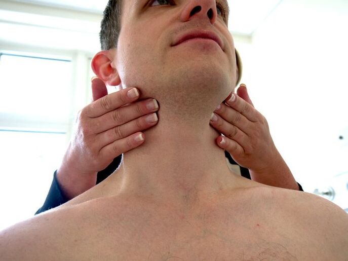 swollen lymph nodes due to parasites in the body