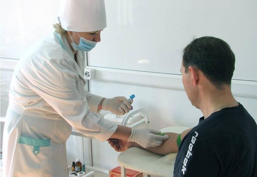 blood sample for parasite testing